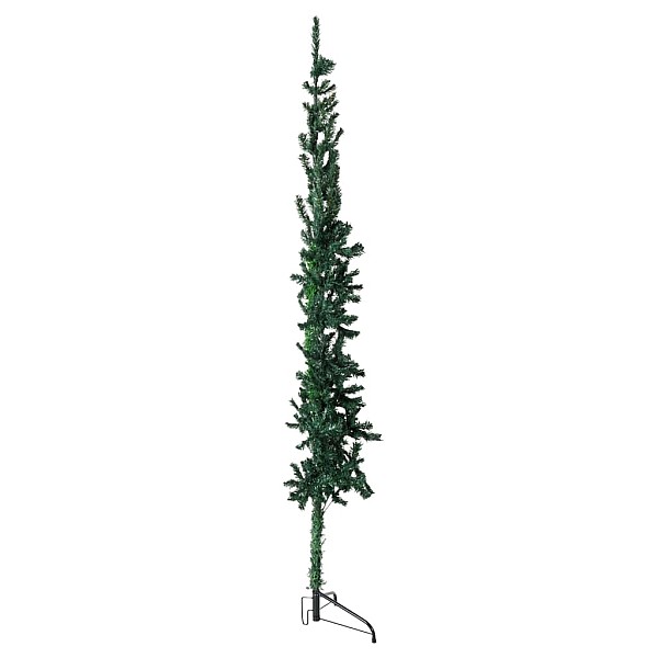 mākslīgā Ziemassvētku egle ar statīvu, pusapaļa, zaļa, 150 cm