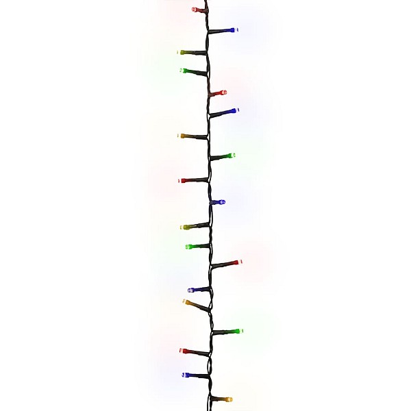 LED lampiņu virtene ar 1000 LED, daudzkrāsaina, 25 m, PVC