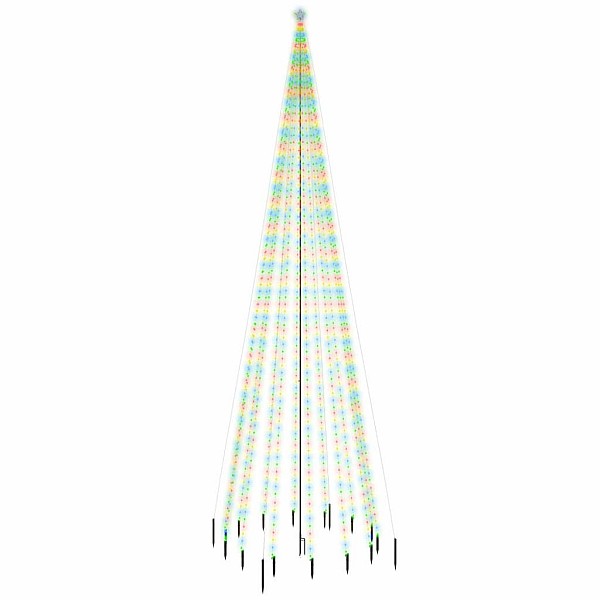 Ziemassvētku egle ar pīķi, 1134 krāsainas LED lampiņas, 800 cm