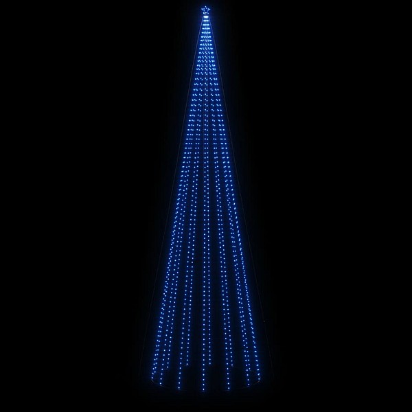 Ziemassvētku egle ar pīķi, 1134 zilas LED lampiņas, 800 cm