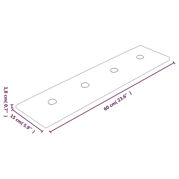 sienas paneļi, 12 gab., melni, 60x15 cm, mākslīgā āda, 1,08 m²