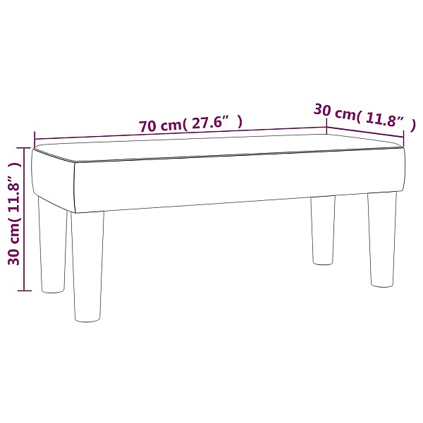 sols, zils, 70x30x30 cm, audums