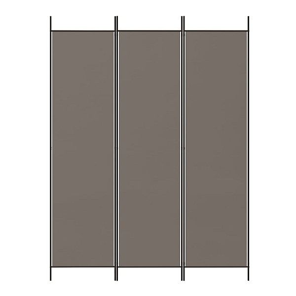 3-paneļu istabas aizslietnis, 150x220 cm, antracītpelēks audums