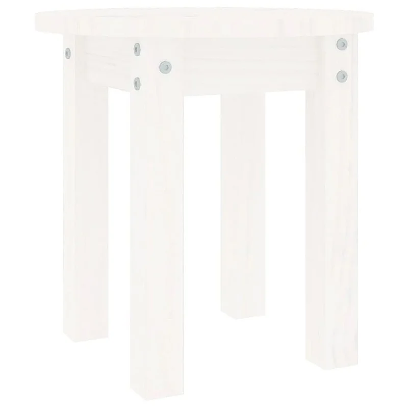 Kavos staliukas, baltas, 35x35cm, pušies medienos masyvas Kavos staliukas, baltas, 35x35cm, pušies medienos masyvas