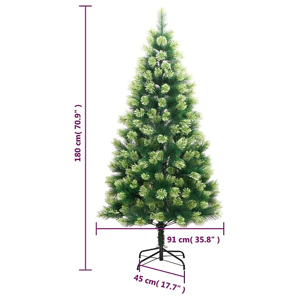 mākslīgā Ziemassvētku egle ar statīvu, 180 cm