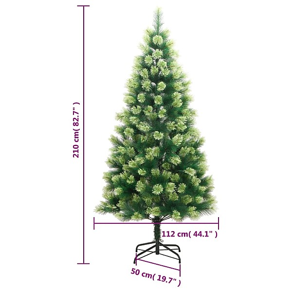 mākslīgā Ziemassvētku egle ar statīvu, 210 cm