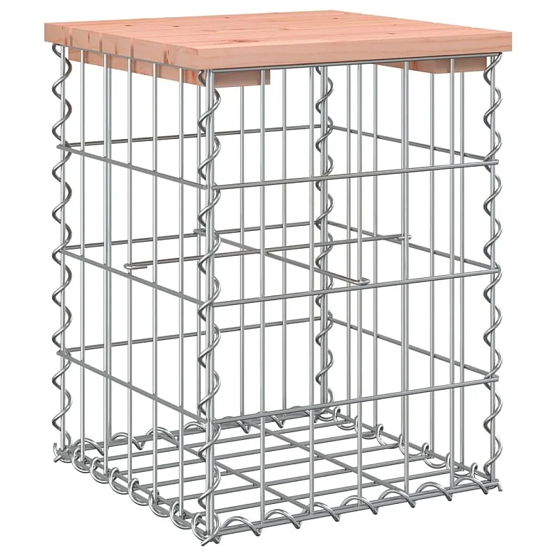 Sodo suoliukas, 33x31x42cm, douglas eglė, gabiono dizaino Sodo suoliukas, 33x31x42cm, douglas eglė, gabiono dizaino