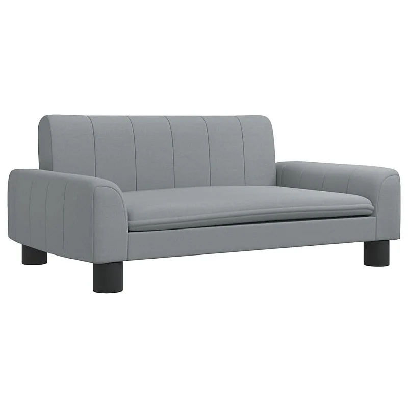Vaikiška sofa, šviesiai pilkos spalvos, 70x45x30cm, audinys Vaikiška sofa, šviesiai pilkos spalvos, 70x45x30cm, audinys