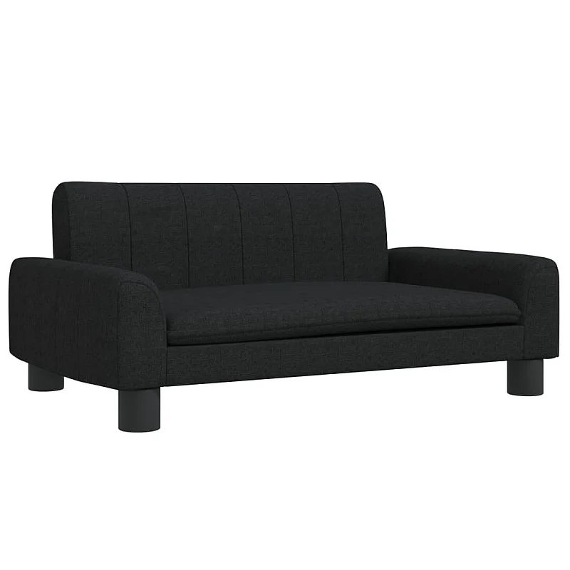 Vaikiška sofa, juodos spalvos, 70x45x30cm, audinys Vaikiška sofa, juodos spalvos, 70x45x30cm, audinys