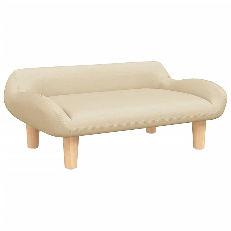 Vaikiška sofa, kreminės spalvos, 70x40x24cm, audinys Vaikiška sofa, kreminės spalvos, 70x40x24cm, audinys