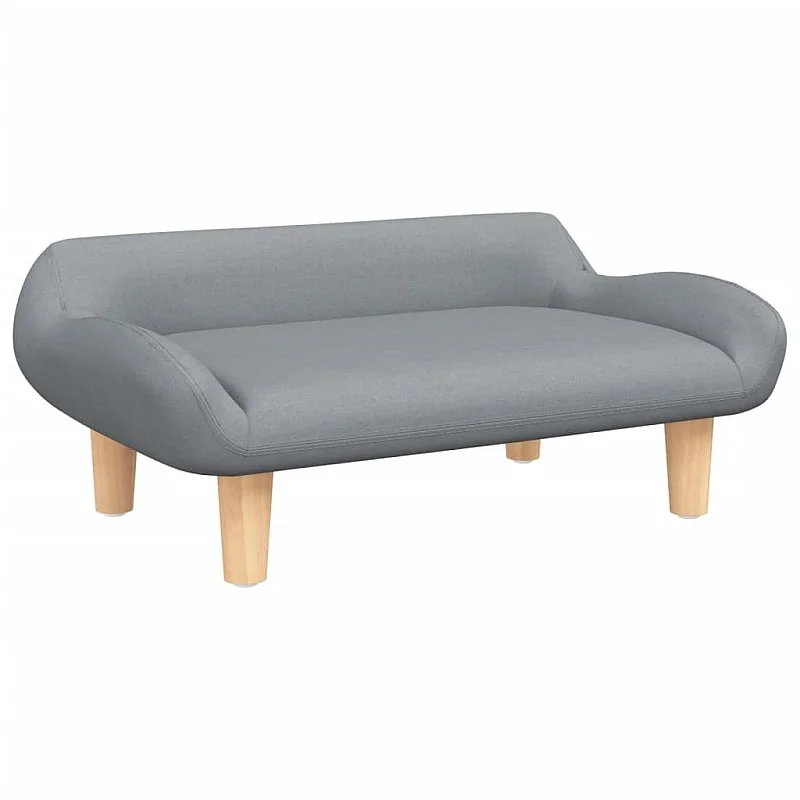 Vaikiška sofa, šviesiai pilkos spalvos, 70x40x24cm, audinys Vaikiška sofa, šviesiai pilkos spalvos, 70x40x24cm, audinys