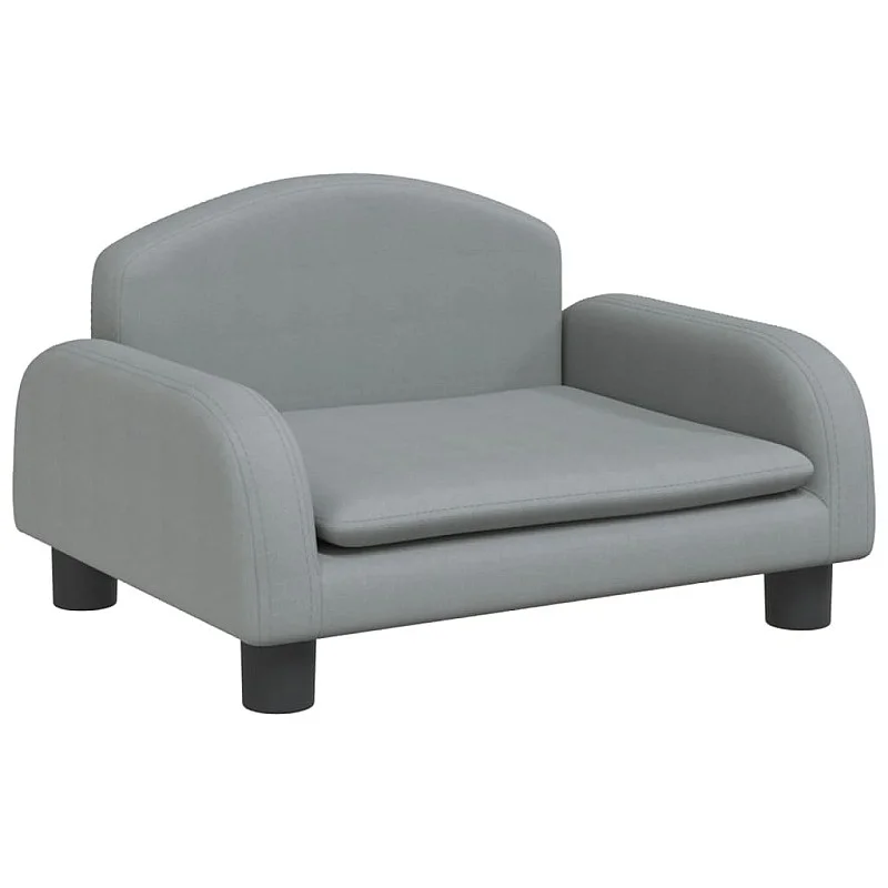 Vaikiška sofa, šviesiai pilkos spalvos, 50x40x30cm, audinys Vaikiška sofa, šviesiai pilkos spalvos, 50x40x30cm, audinys