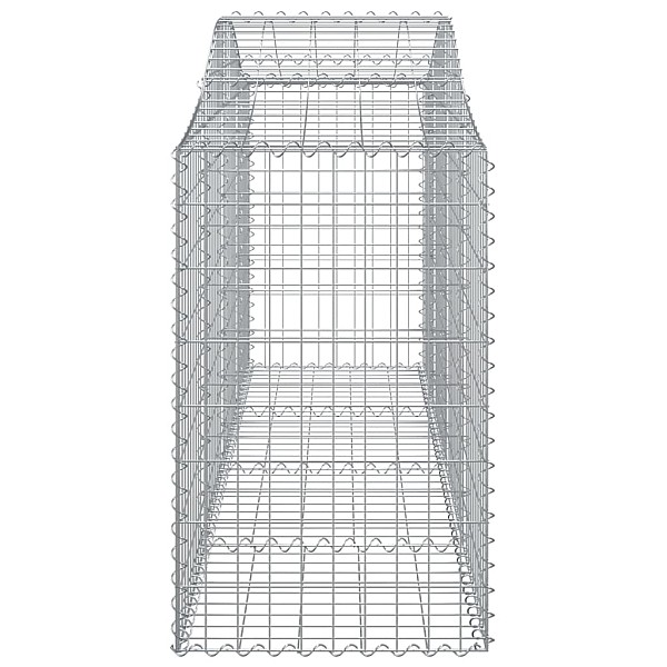 arkveida gabiona grozi, 25 gb., 200x50x80/100cm, cinkota dzelzs