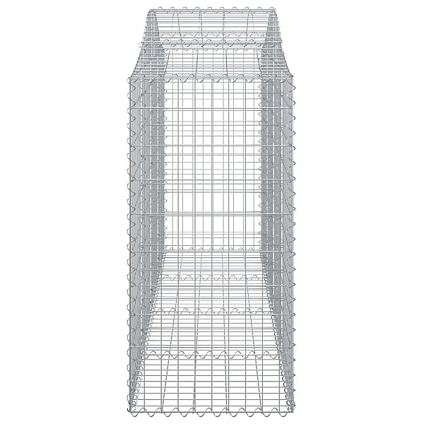 arkveida gabiona grozi, 25gb., 200x50x100/120cm, cinkota dzelzs