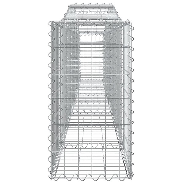arkveida gabiona grozi, 20 gb., 400x30x60/80 cm, cinkota dzelzs