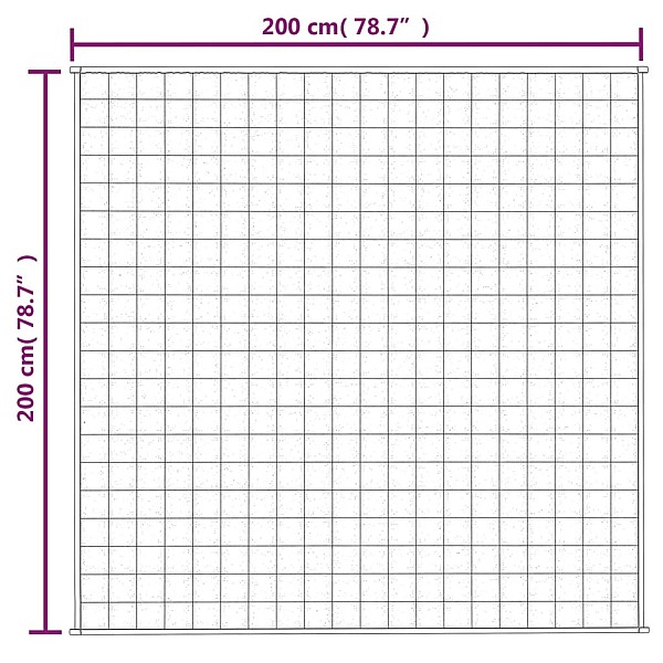 smaguma sega, zila, 200x200 cm, 13 kg, audums