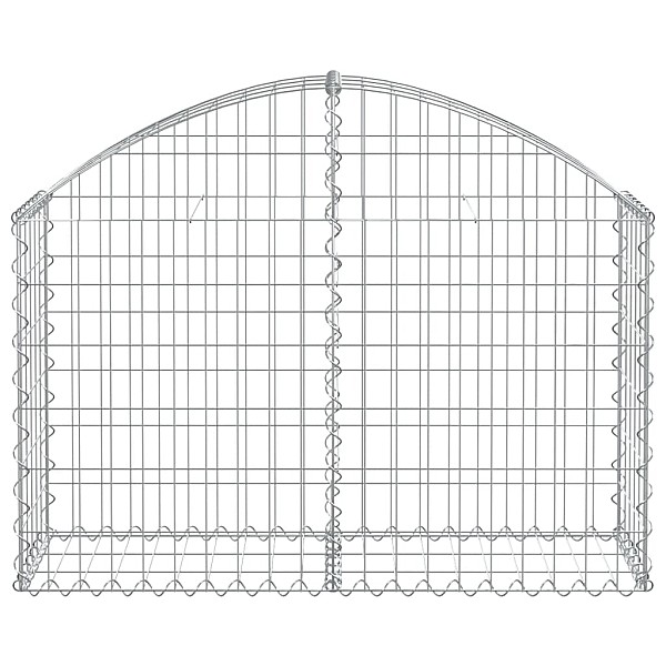 arkveida gabiona grozs, 100x30x60/80 cm, cinkota dzelzs