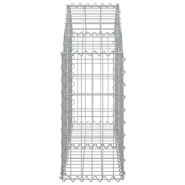 arkveida gabiona grozs, 100x30x60/80 cm, cinkota dzelzs