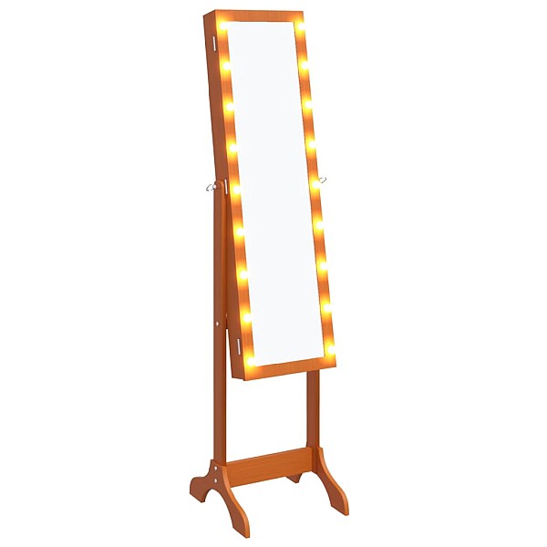 grīdas spogulis ar LED, 34x37x146 cm