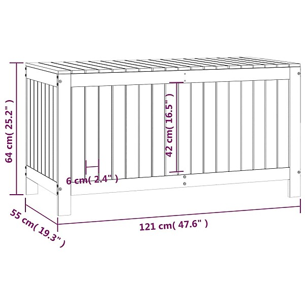 uzglabāšanas kaste, 121x55x64 cm, priedes masīvkoks
