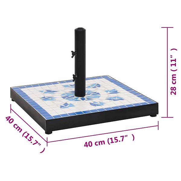 saulessarga pamatne, 12 kg, kvadrāta forma, baltu ar baltu