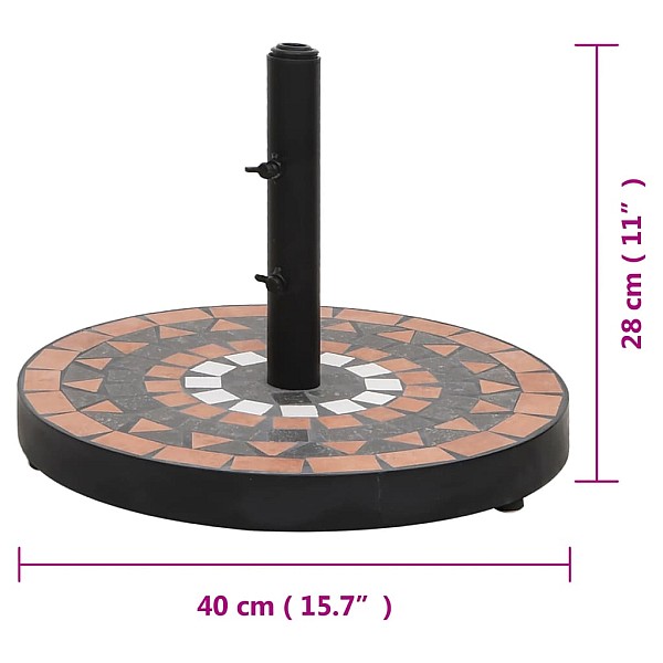 saulessarga pamatne, apaļa, sarkanbrūna un balta, 12 kg