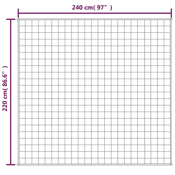 smaguma sega, zila, 220x240 cm, 11 kg, audums