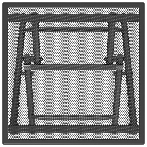 dārza galds, saliekams, pelēks, 38x38x38 cm, tērauda siets