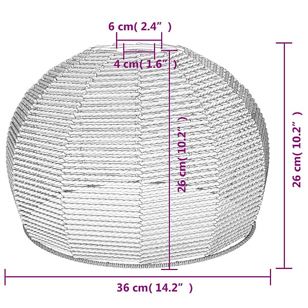 lampas abažūrs, Ø36x26 cm, dzelzs un papīrs