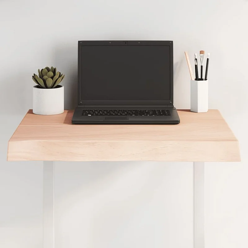 Stalviršis, 60x40x(2-6) cm, medienos masyvas, su gyvu kraštu