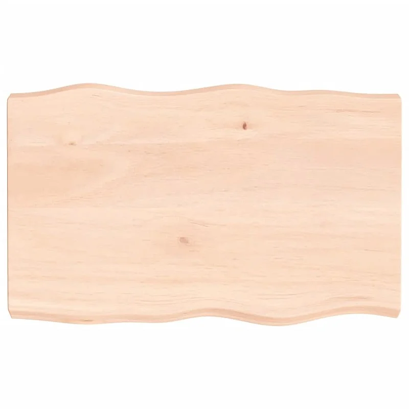 Stalviršis, 80x50x(2-6) cm, medienos masyvas, su gyvu kraštu