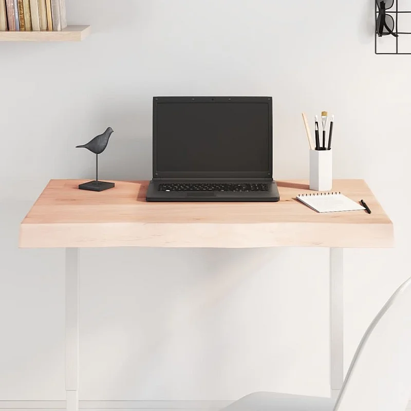 Stalviršis, 80x50x(2-6) cm, medienos masyvas, su gyvu kraštu