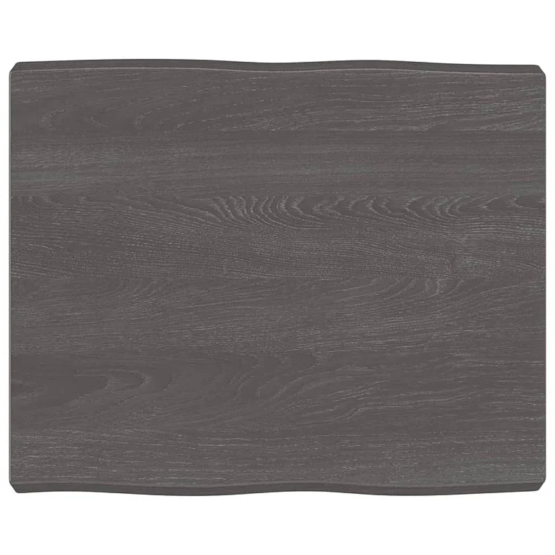 Stalviršis, tamsiai ruda, 60x50x(2–6)cm, medienos masyvas Stalviršis, tamsiai ruda, 60x50x(2–6)cm, medienos masyvas