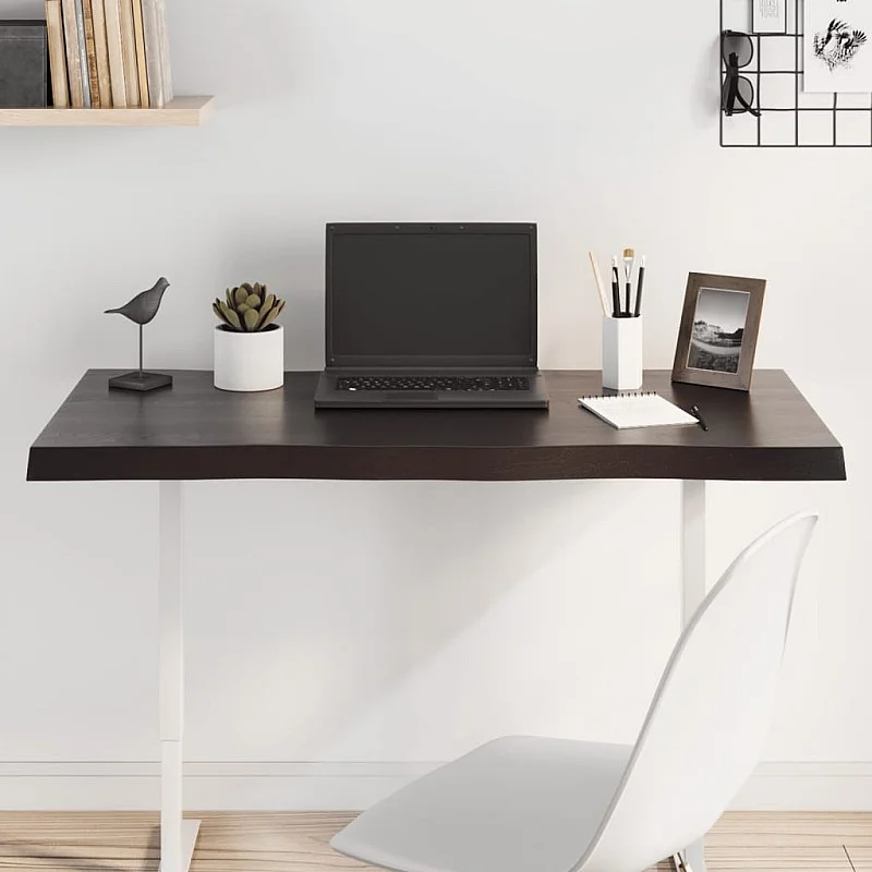 Stalviršis, tamsiai ruda, 100x50x(2-4) cm, medienos masyvas