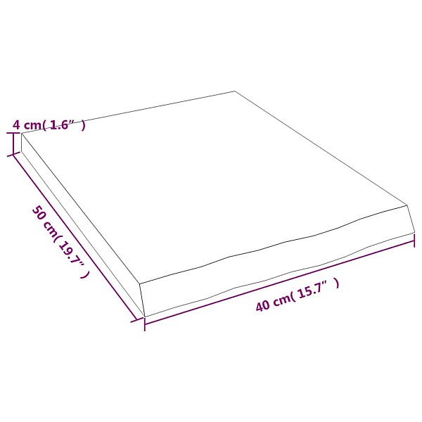 vannasistabas letes virsma, 40x50x(2-4)cm, apstrādāts masīvkoks