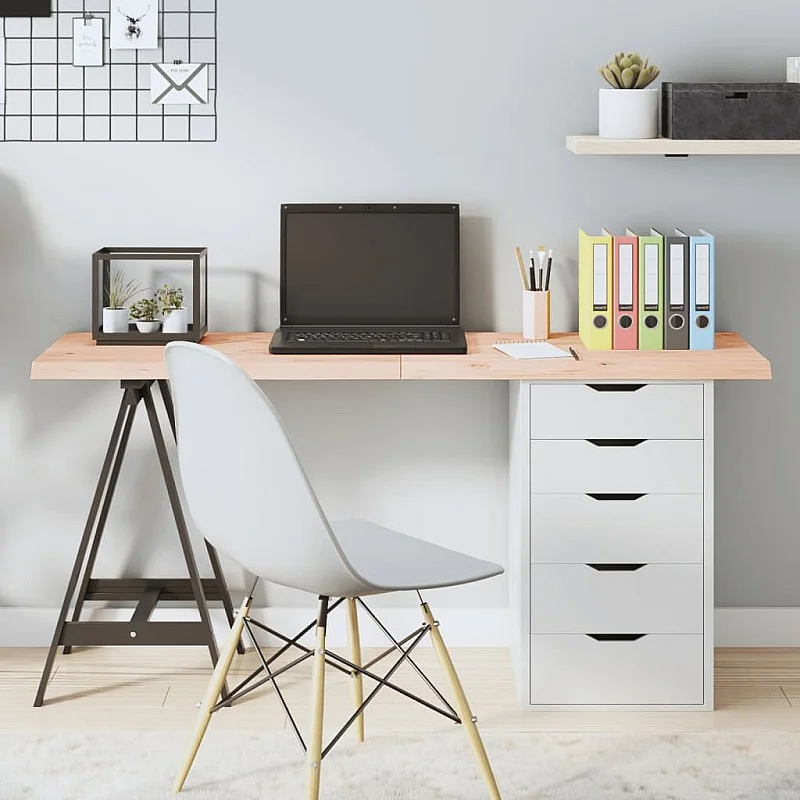 Stalviršis, 140x60x(2-4)cm, neapdorotas ąžuolo medienos masyvas