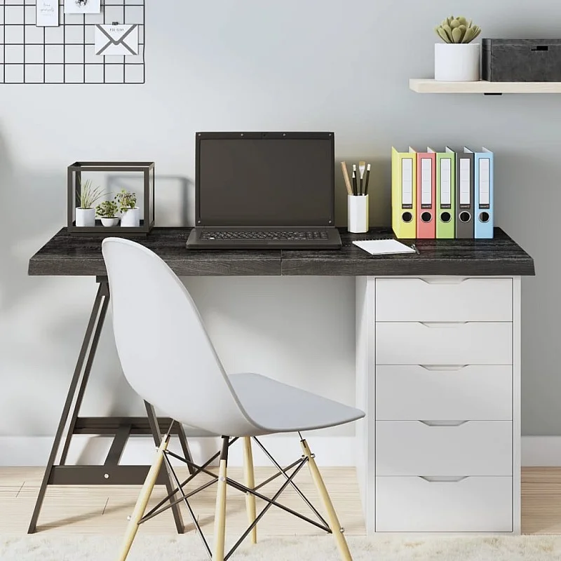 Stalviršis, tamsiai rudas, 120x40x(2-4) cm, ąžuolo masyvas