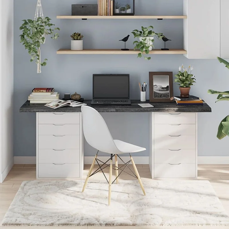 Stalviršis, tamsiai rudas, 180x60x(2-4) cm, ąžuolo masyvas