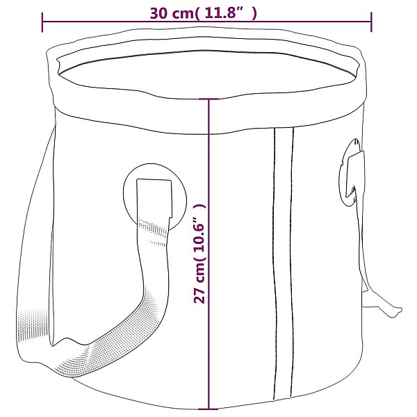 saliekami spaiņi, 2 gab., zili, 20 L, PVC