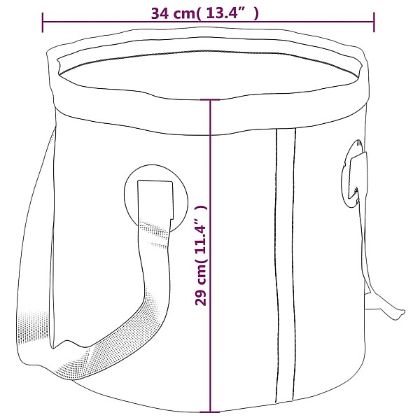 saliekami spaiņi, 2 gab., zili, 30 L, PVC