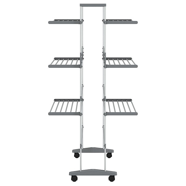 veļas žāvētājs ar riteņiem, 89x64x129 cm, alumīnijs