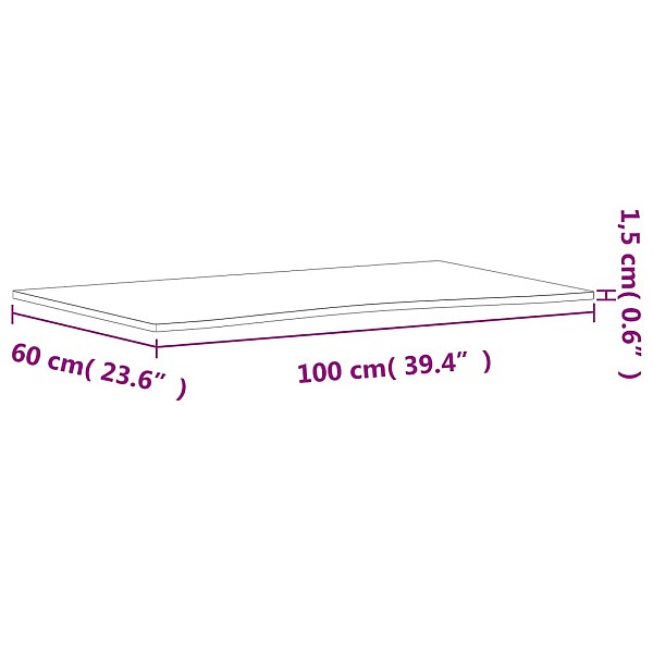 rakstāmgalda virsma, 100x(55-60)x1,5 cm, dižskābarža masīvkoks