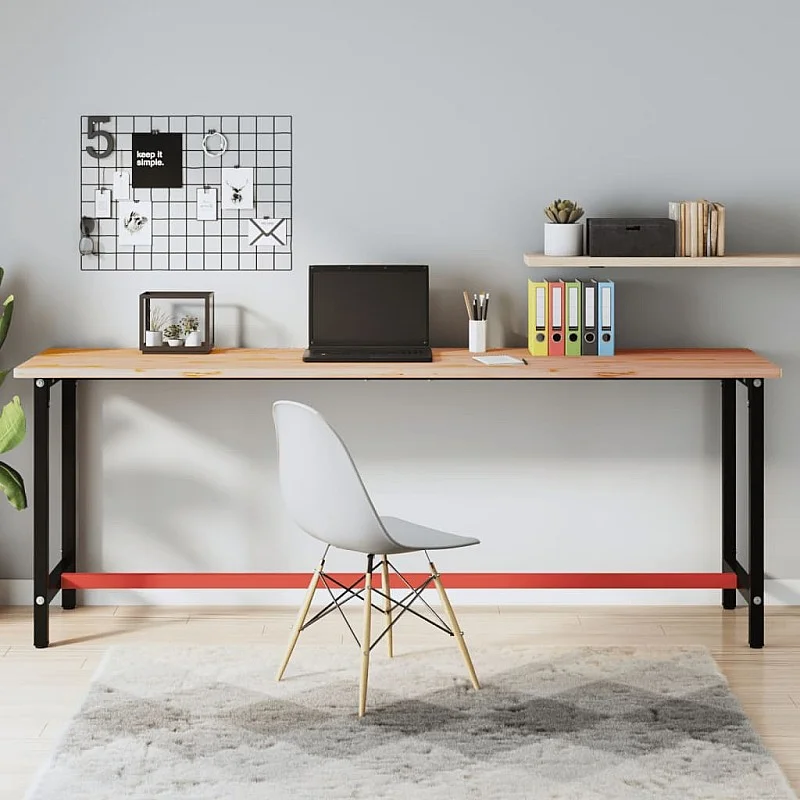 Rašomojo stalo stalviršis, 220x55x2,5cm, bukmedžio masyvas