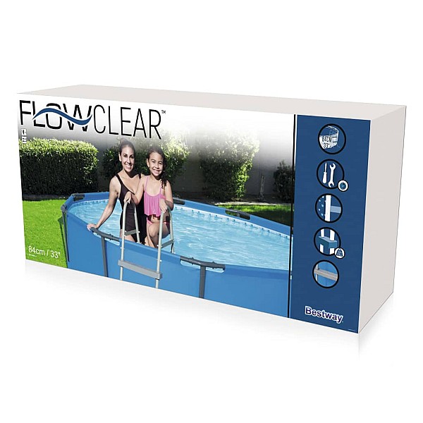 Bestway baseina kāpnes Flowclear, 4 pakāpieni, 122 cm, 58331