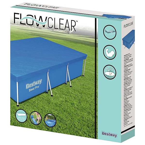 Bestway Flowclear baseina pārklājs, 304x205x66 cm