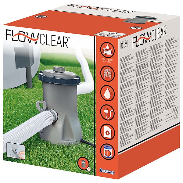 Bestway Flowclear baseina filtra sūknis, 330 gal