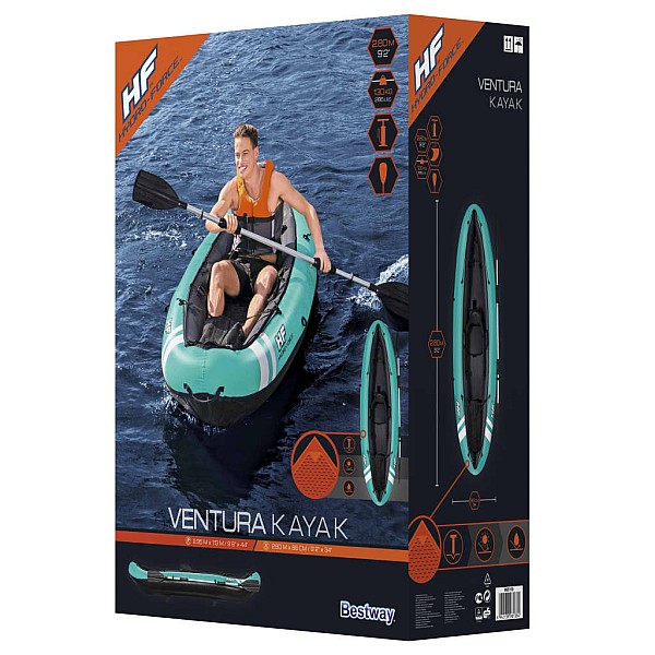 Bestway Hydro-Force Ventura kajaks, 280x86 cm