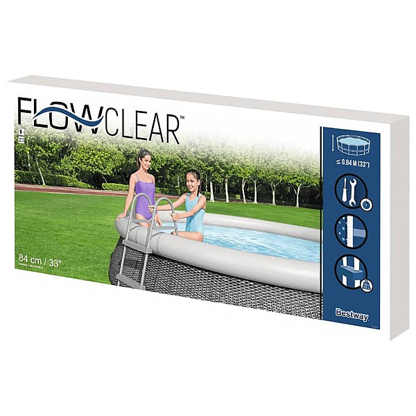 Bestway baseina kāpnes Flowclear, 2 pakāpieni, 84 cm