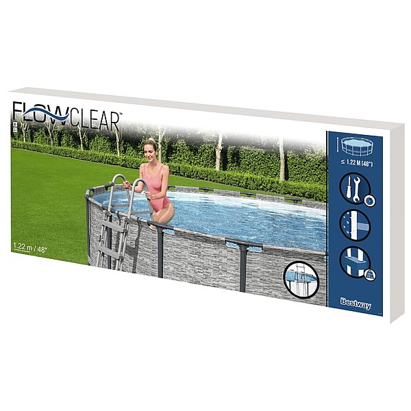 Bestway baseina kāpnes Flowclear, 4 pakāpieni, 122 cm