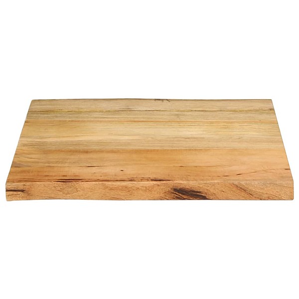 galda virsma 40x40x2,5 cm Live Edge masīvkoka mango